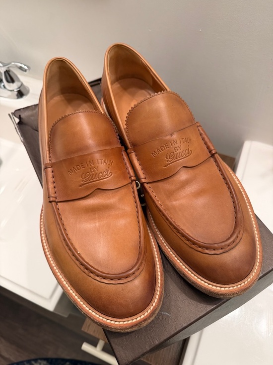 Gucci Other - Gucci Brown Leather Penny Loafers